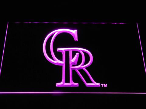 Colorado Rockies CR LED Neon Sign